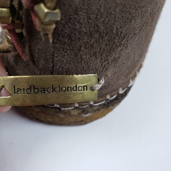 Laidback London Nyali Womens Sz EU 41 US 10 Brown Warm Winter Ankle Booties Boot - Picture 9 of 13